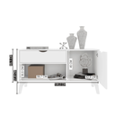 Ver imagem 3 de Buffet Aparador Multiuso 1 Porta e 1 Gaveta London Branco
