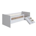 Ver imagem 4 de Cama Montessoriana de Solteiro com Escada e Escorrega Affetto Branco