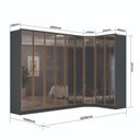 Ver imagem 3 de Guarda-roupa Módulo 6 Portas + Canto + Módulo 2 Portas Ravi