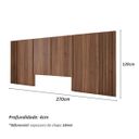 Ver imagem 5 de Cama Casal 1,48m Cabeceira e 2 Mesas Laterais Mdf sob Medidas Cor:nogueira Cadiz