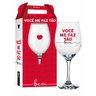 TACA VINHO VOCE ME FAZ TAO BEM BRASFOOT - 1