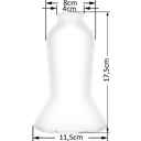 Ver imagem 2 de Cupula Manga Kennedy Vidro Liso Fosco para Lampião