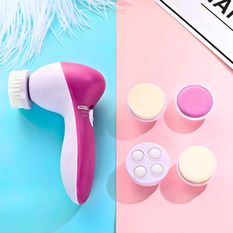 Escova Facial Elétrica 5 em 1 Portátil Esfoliante e Massagem - 5