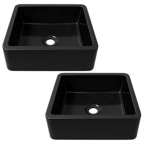 2 Cuba para Lavabo Retangular 30cm em Plástico Leve Durável