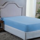 Ver imagem 1 de Forro Cama Casal 400 Fios Poliéster com Elástico Toque Macio:azul Piscina