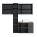 Ver imagem 7 de Conjunto para Banheiro Modulado 168cm com 4 Peças Gabinete Suspenso com Cuba Belagavi