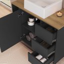 Ver imagem 5 de Conjunto para Banheiro 168cm com 4 Peças Gabinete Suspenso com Cuba Belagavi