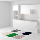 Ver imagem 2 de Kit Jogo 6 Tapetes 60 X 40 Cm Peludo Banheiro Porta