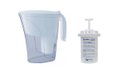 Ver imagem 1 de Kit Jarra Purificadora Água Filtro Branca 1,5 Litros Inmetro Vela