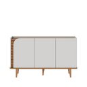 Ver imagem 1 de Balcão Buffet Jurere com 03 Portas Off White Matte Freijó Colibri