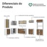 Armário de Cozinha Completa de Canto 100% MDF 447cm Smart Madesa - 5
