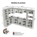 Ver imagem 4 de Armário de Cozinha Completa de Canto 100% MDF 447cm Smart Madesa
