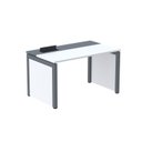 Ver imagem 1 de Escrivaninhas Mesa Escritório PSCPP160 160cm Industrial Branco e Grafito