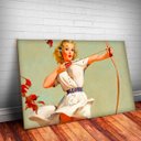 Ver imagem 1 de Placa Decorativa  Mulher Arco e Flecha-30X45CM