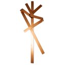 Ver imagem 1 de Escultura Decorativa Artesanal Vertical Cobre 1,20m - D’Rossi