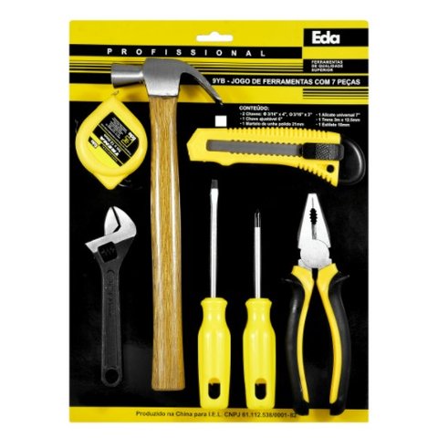 Jogo de Ferramentas com 7 Peças Eda Eda 9yb