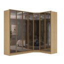 Ver imagem 2 de Guarda-Roupa Módulo 4 Portas + Módulo Canto + Módulo 2 Portas Ravi Marrom/Olmo Italiano