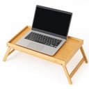 Ver imagem 2 de Bandeja Mesa Notebook Bambu Dobravel Rustica Apoio Madeira Cafe Manha Cama Sofa Suporte Home Office