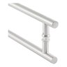 Puxador Porta Pivotante 50cm Aço Inox Tubular Redondo:Escovado Fosco - 2