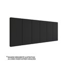 Ver imagem 2 de Cabeceira Queen Lisa Suede Espuma Premium Modulada Estofada Quarto Cama - Preto