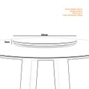 Ver imagem 5 de Tampo Giratório para Mesa Redonda 65cm Naomi - Branco - Edecasamoveis