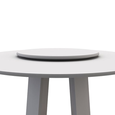 Tampo Giratório para Mesa Redonda 65cm Naomi - Branco - Edecasamoveis
