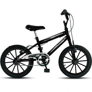 Bicicleta Aro 16 Infantil South Ferinha para Meninos - Preto Preto