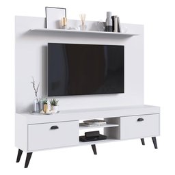 Rack com Painel Retrô TV 70" 2 Portas Multimóveis CR45194 Branco - 1