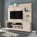 Ver imagem 4 de Estante Home Theater Alan com Rodízios Calacata Off White – Madetec