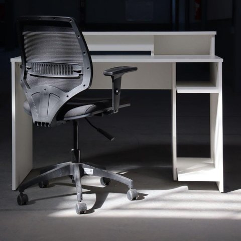 Estação de Trabalho ( L.1200) Cpu Branco Real - Mdf Arauco
