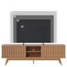 Rack Bancada Ambiente Fortaleza Freijó– Colibri - 5