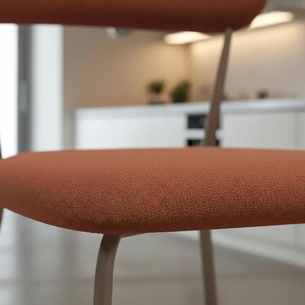 Jogo Mesa de Jantar com 4 Cadeiras Terracota Linho - 5