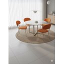 Ver imagem 1 de Jogo Mesa de Jantar com 4 Cadeiras Terracota Linho