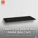 Ver imagem 6 de Tampo de Cozinha Preto 120x51cm P/ Balcão de Pia Armário Cooktop em Madeira Resistente Compacto