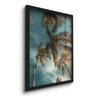 Quadro Decorativo Praia Palmeiras 45x33 C/vidro - 2