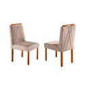 Ver imagem 4 de Conjunto Sala de Jantar 4 Lugares Paris Mesa Quadrada Veludo Móveis Mix