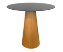 Ver imagem 1 de Mesa Cone para Sala de Jantar - Madeira Freijó Tampo 70 cm Laca Preta