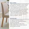 Kit com 2 Cadeiras para Sala de Jantar para Sala de Jantar Pés Madeira Maciça Lunen Bonna - 8