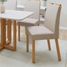 Kit com 2 Cadeiras para Sala de Jantar para Sala de Jantar Pés Madeira Maciça Lunen Bonna - 2
