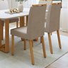 Kit com 2 Cadeiras para Sala de Jantar para Sala de Jantar Pés Madeira Maciça Lunen Bonna - 9