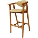 Ver imagem 7 de Kit 5 Banquetas Alta para Cozinha Bancada Bar Sala de Jantar Fixa Cecília L02 Couríssimo Casco