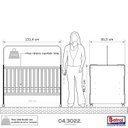 Ver imagem 3 de Berço Americano New Baby com Rodizio Batrol Branco