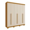 Ver imagem 2 de Guarda-roupa Casal 180cm 6 Portas Sakura Espresso Móveis