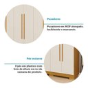 Ver mais imagens de Guarda-roupa Casal 180cm 6 Portas Sakura Espresso Móveis