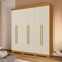 Ver imagem 1 de Guarda-roupa Casal 180cm 6 Portas Sakura Espresso Móveis