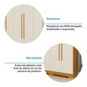 Ver mais imagens de Guarda-roupa Casal 6 Portas 180cm Sakura Espresso Móveis
