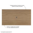 Ver imagem 5 de Painel para TV até 60 Polegadas Slim com Suporte Universal 98cmx180cm Artely Bege