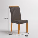 Ver imagem 3 de Conjunto Sala de Jantar com 4 Cadeiras Miami Yescasa