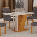 Ver imagem 6 de Conjunto Sala de Jantar com 4 Cadeiras Miami Yescasa