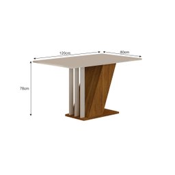 Conjunto Sala de Jantar com 4 Cadeiras Miami Yescasa - 6